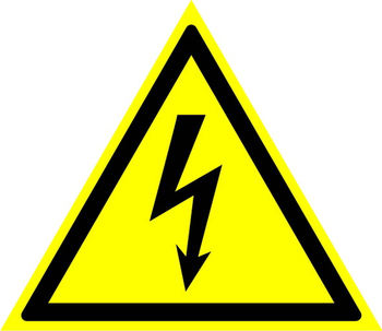 W08 внимание! опасность поражения электрическим током (пластик, сторона 300 мм) - Знаки безопасности - Знаки по электробезопасности - Магазин охраны труда Протекторшоп